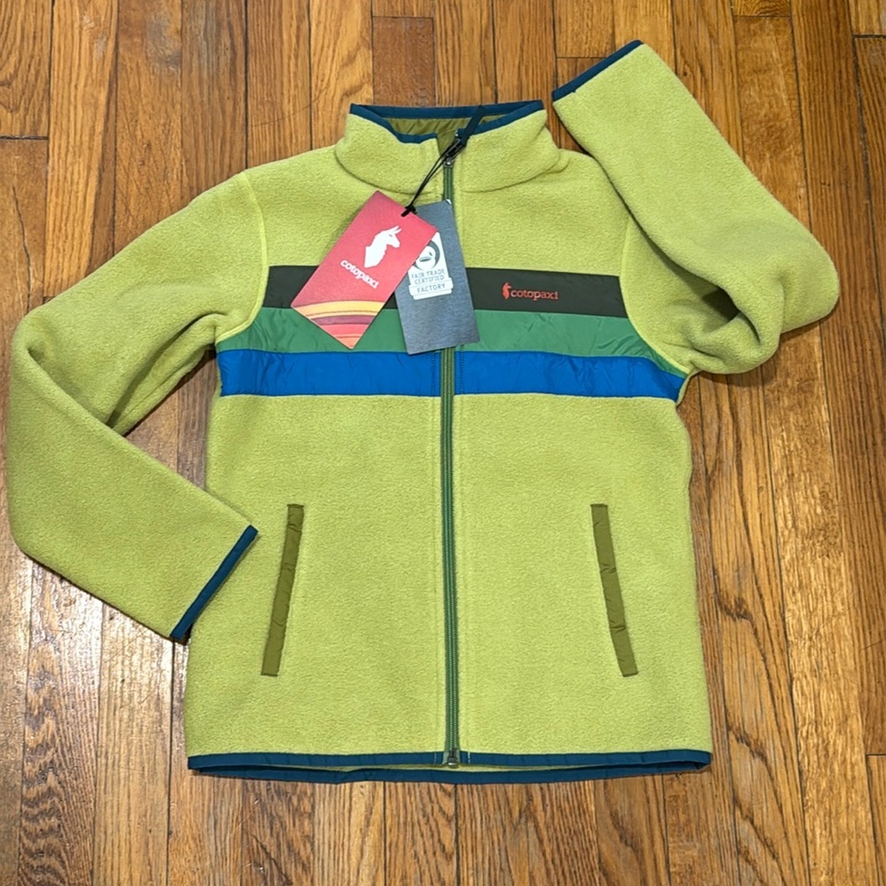 NWT Cotopaxi Teca Fleece Jacket Kids Retro Gorpcore Camping Reflective Hiking